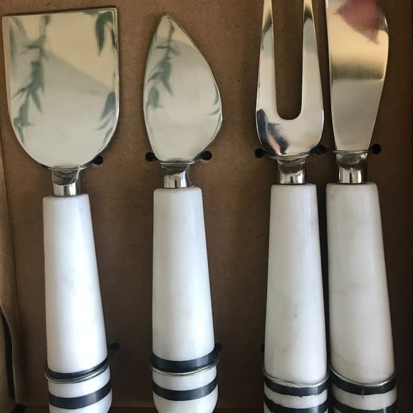 Magnolia Home Kitchen Marble Adelaide Cheese Knives Set Of 4 By